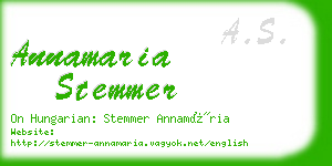 annamaria stemmer business card